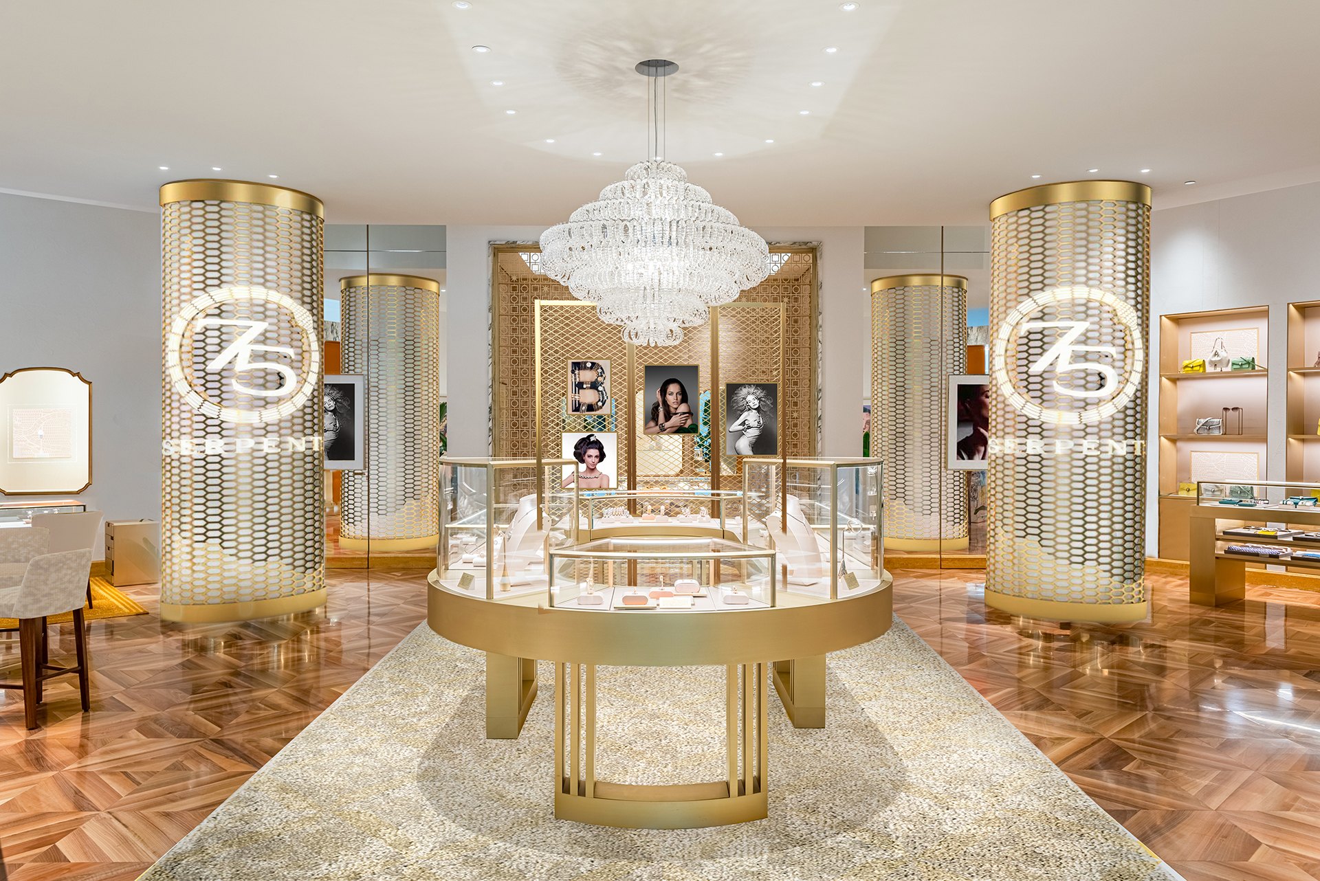 Bvlgari Pop-In America — intervención en la boutique de Valley Fair.